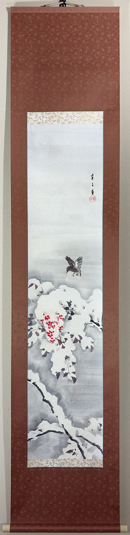 雪中南天｜新・古美術 高美堂（こうびどう）｜掛軸販売・通販・買取