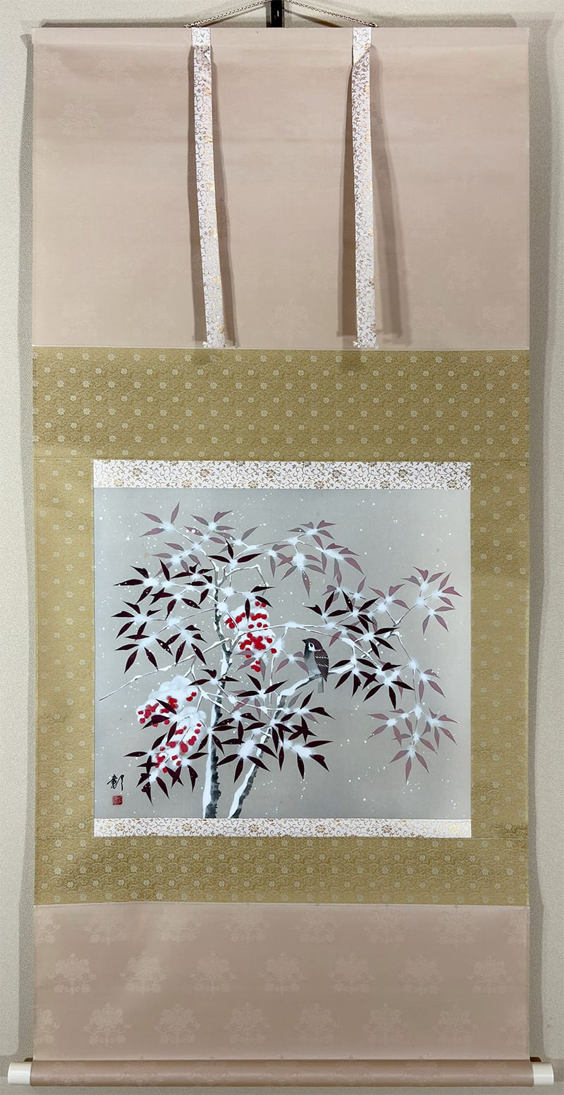 雪中南天｜新・古美術 高美堂（こうびどう）｜掛軸販売・通販・買取