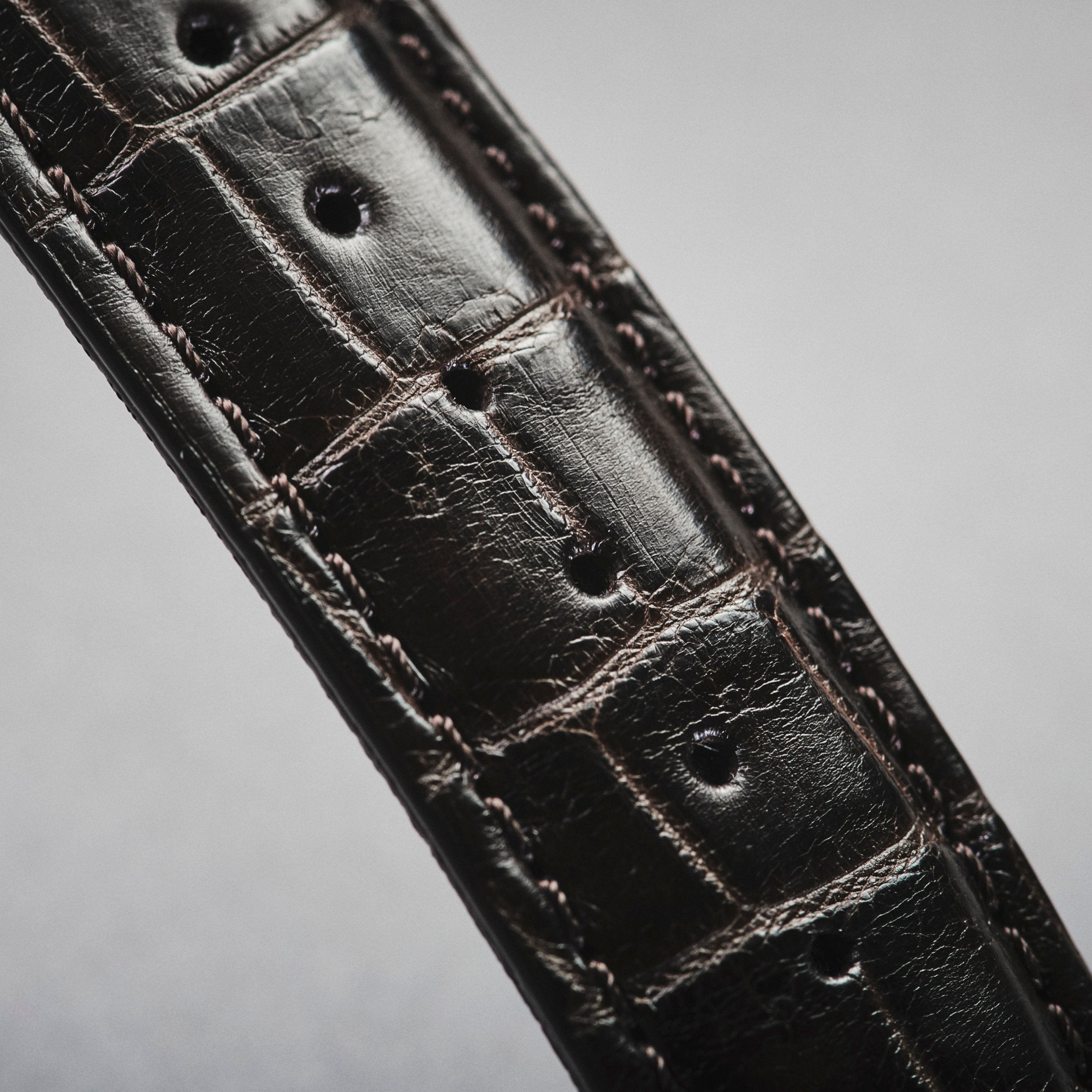 Knot S18-SFC-DB-L 時計ベルト バンド クロコダイル レザー 18mm