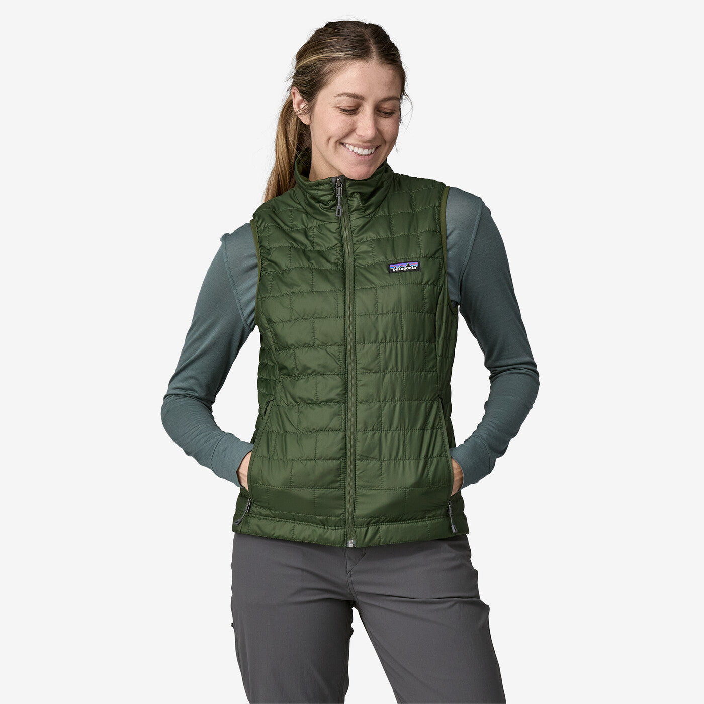 Patagonia Women's Nano Puff® Vest - Torrey Pine Green | Krizia Martin