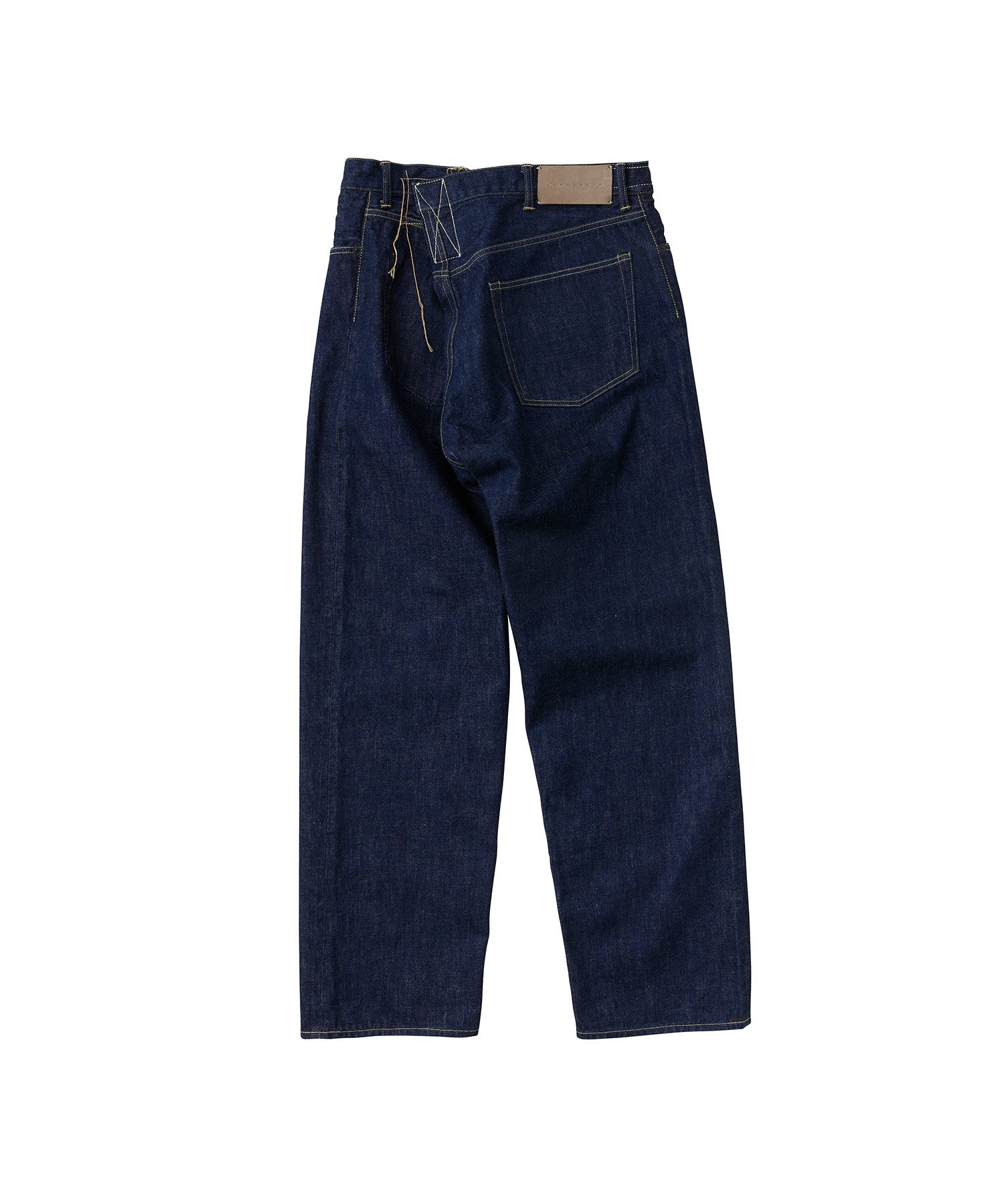 KURO | セルヴィッジクロスデニムパンツ インディゴ | ワイドデニム