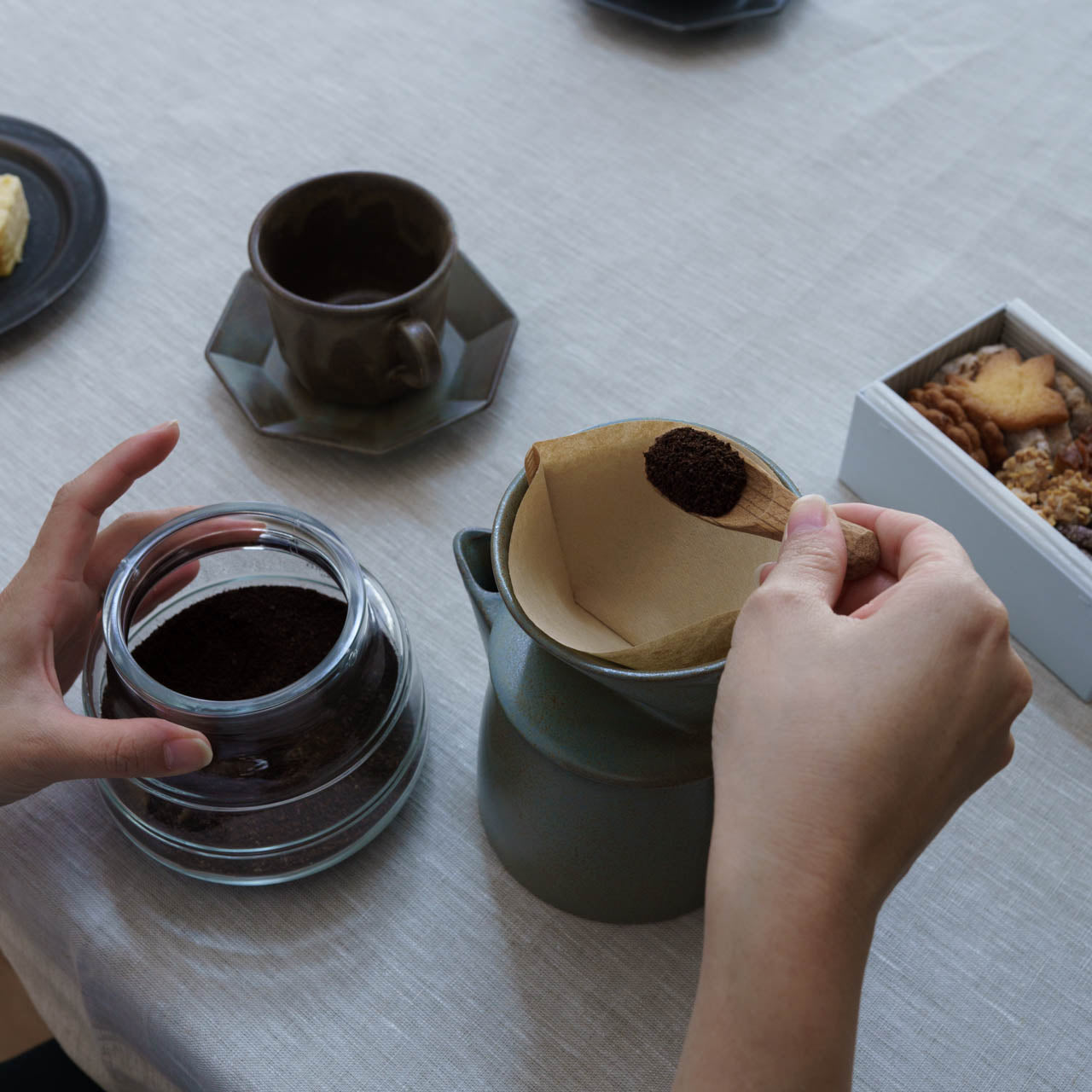 個体で選べる】Ancient Pottery ドリッパー グレー – くらすかたち