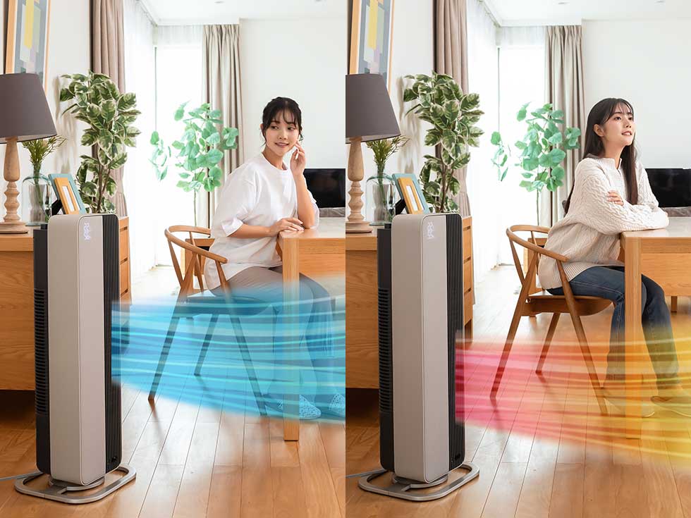 販売終了】ホット＆クールプレミアムタワーファンKHF-12233 | コイズミ