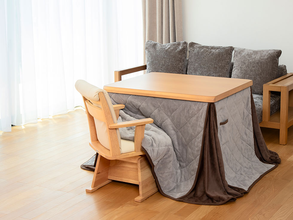 こたう】 CMC3点セット ダイニングこたつ用回転イス KKC-0070