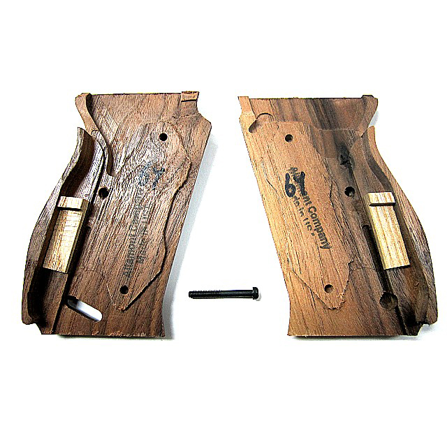 L.A.ホビーショップ / 木グリップ : マルゼンワルサーP38用ブラウン