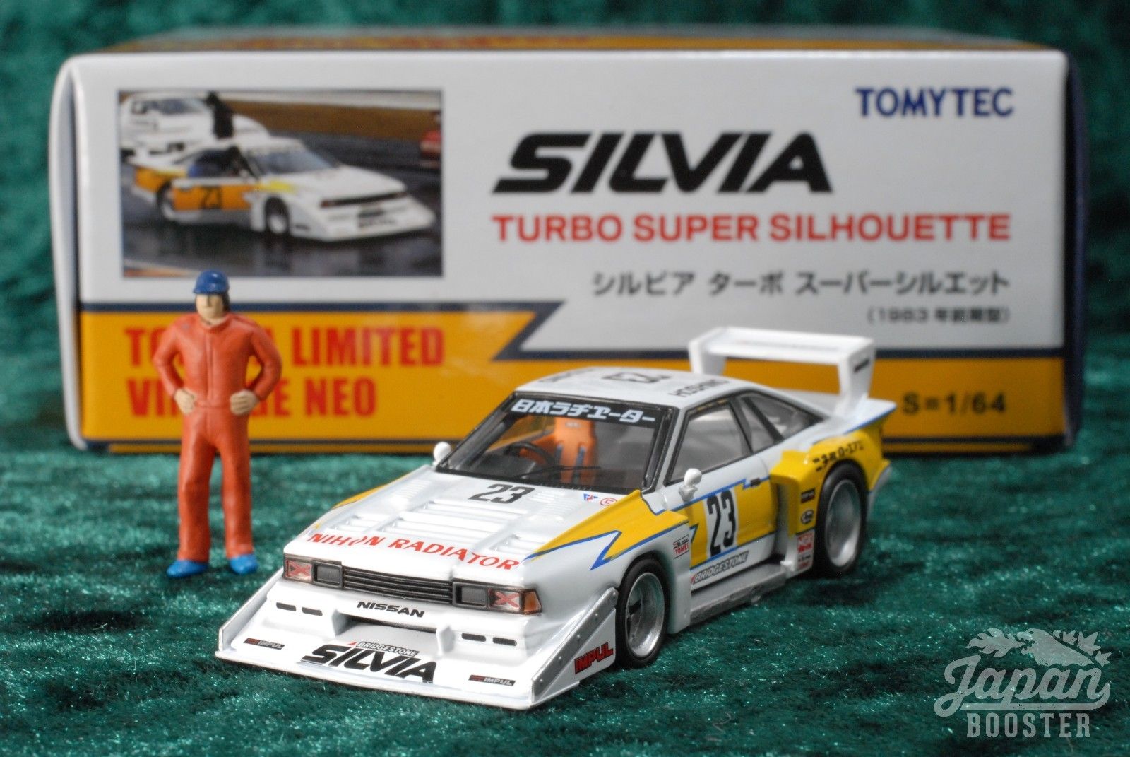 The Tomica Limited Vintage Neo Nissan Silvia Super Silhouette is