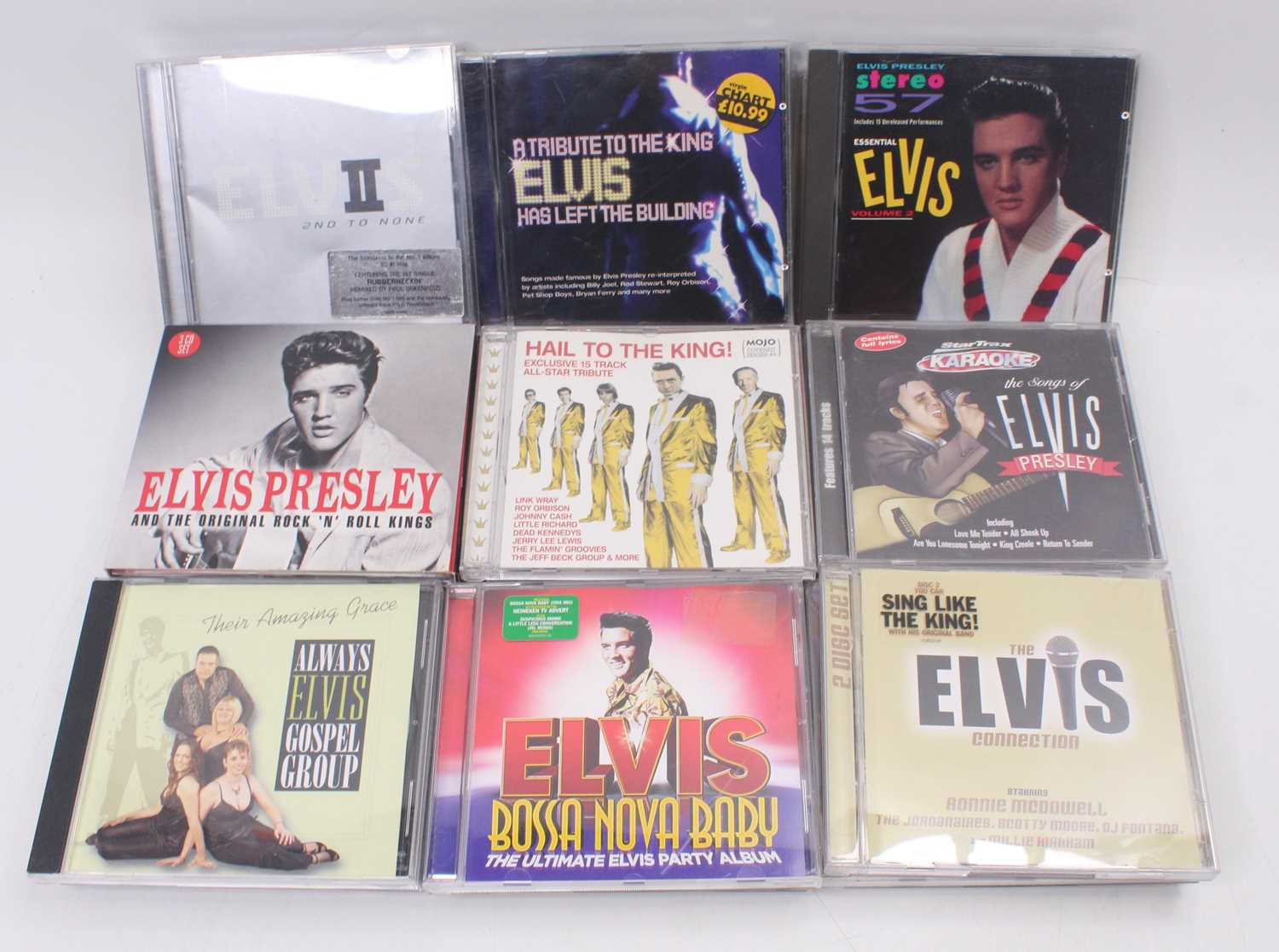 Lot 579 - Elvis Presley - a collection of music CD box
