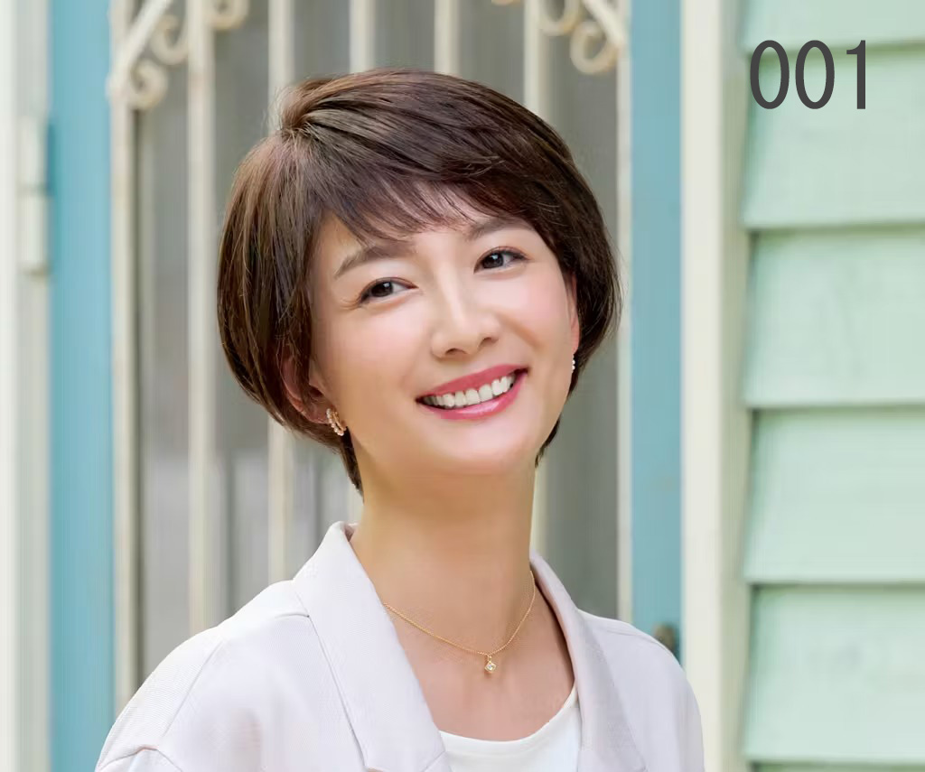 ショート:セミオーダーウィッグ 001:前髪の透け感がフェミニンな