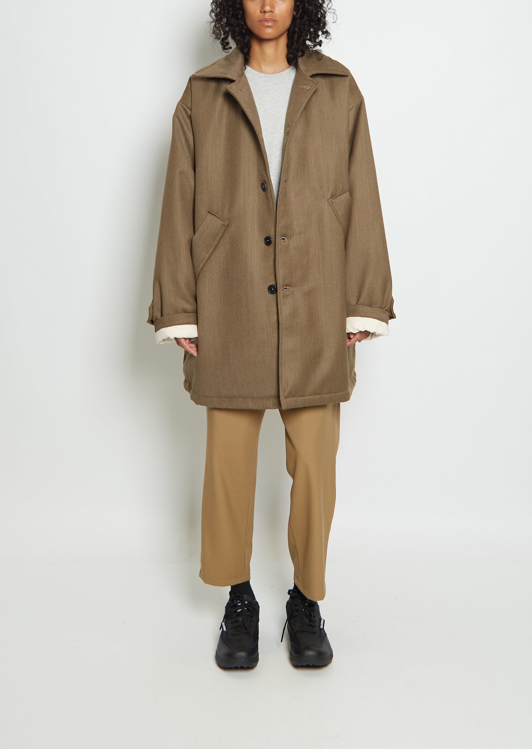 Wool Down Padded XXL Mac Jacket – La Garçonne