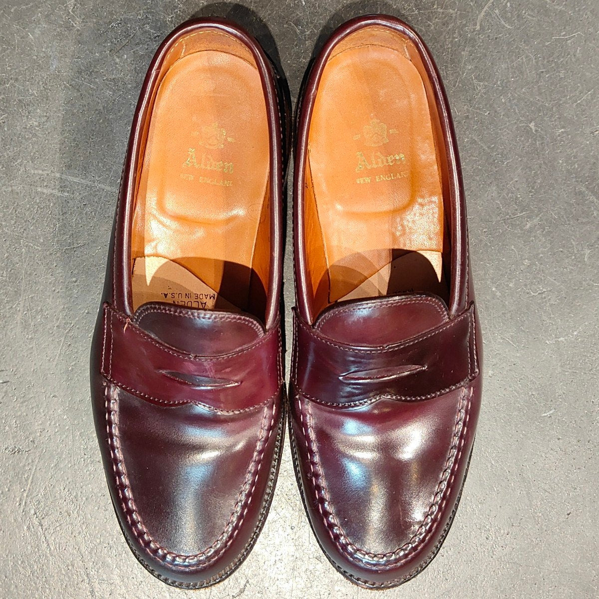 ALDEN】オールデン 986 ペニーローファー コードバン ダーク
