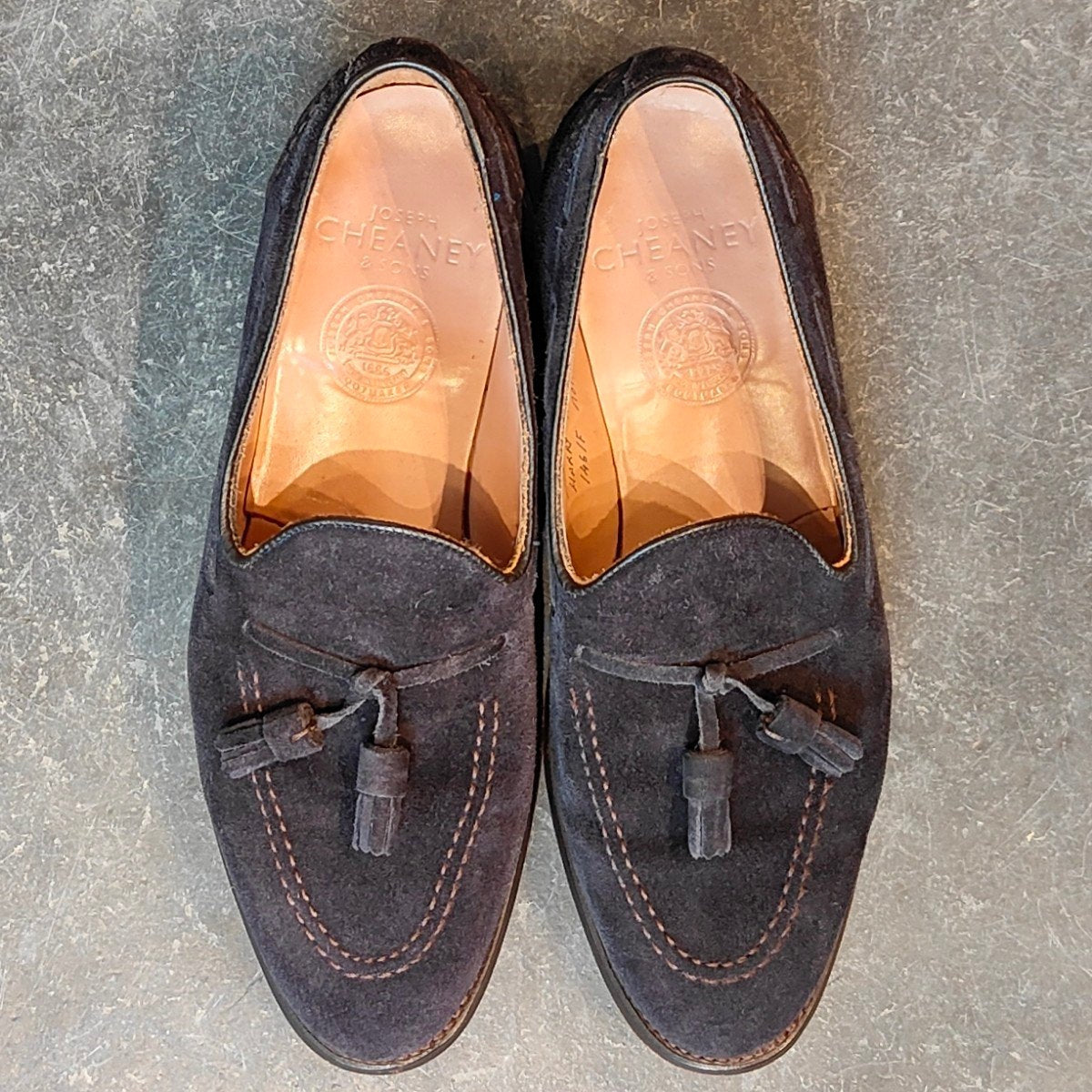 美品【JOSEPH CHEANEY】ジョセフチーニー ハリー タッセルローファー