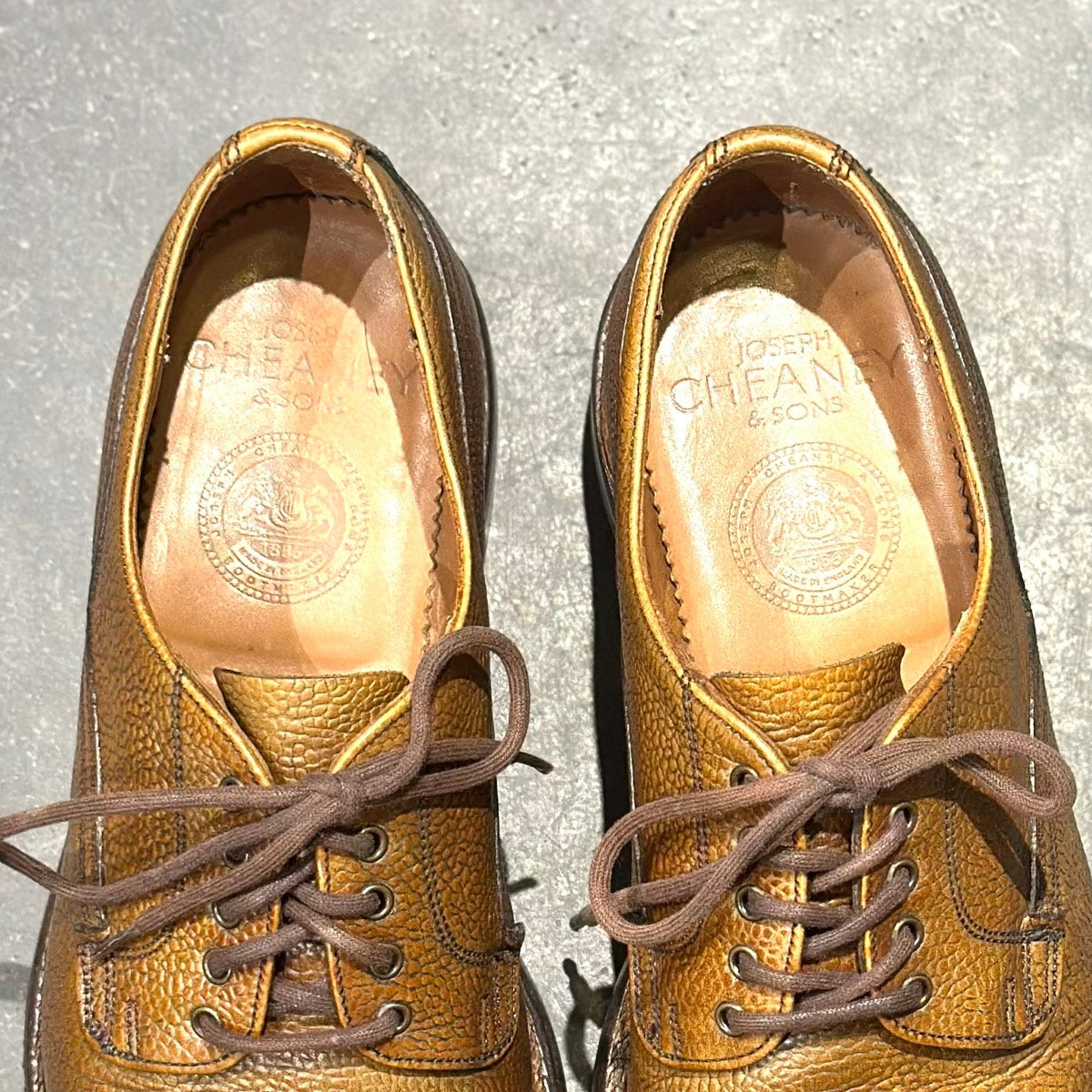 美品【JOSEPH CHEANEY】ジョセフチーニー ストアシー プレーントゥ