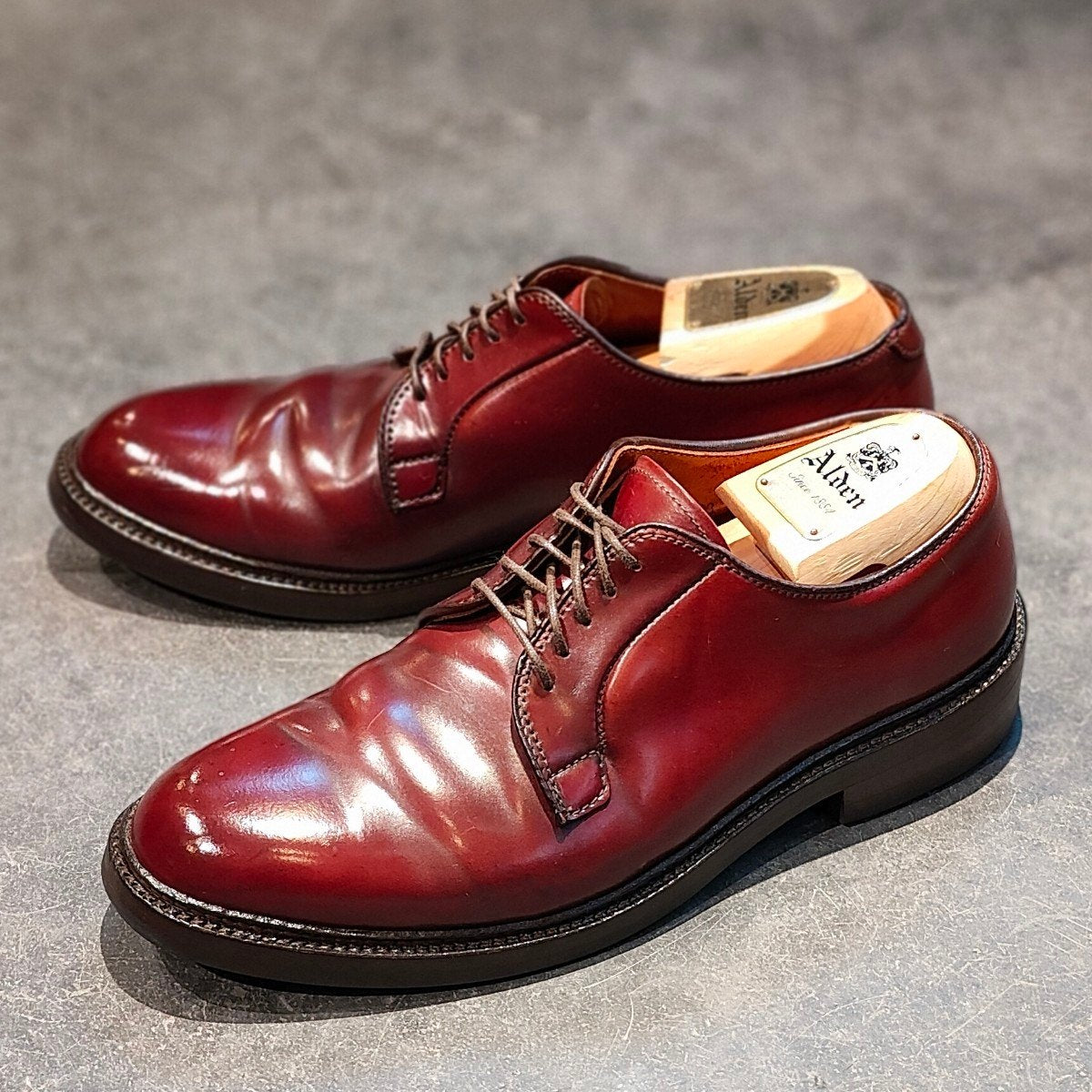 美品良靴】ALDEN CORDVAN BURGUNDY UTIP 7D2210 オールデン／ALDEN