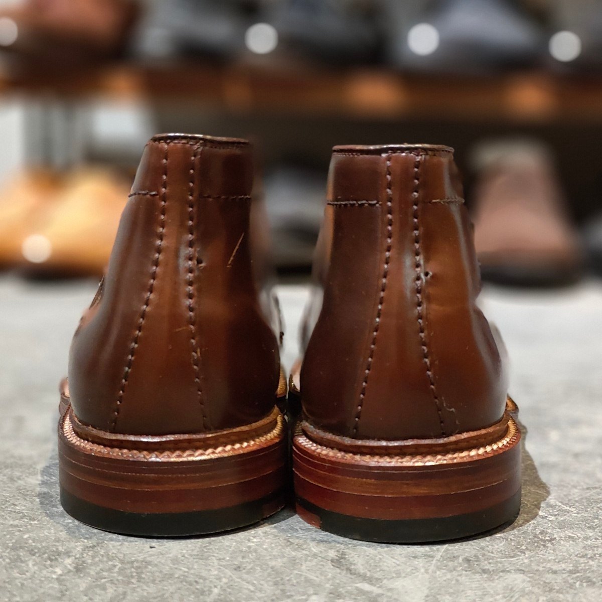 希少 試着程度【ALDEN】オールデン WINE LABEL for SHIPS別注 13132