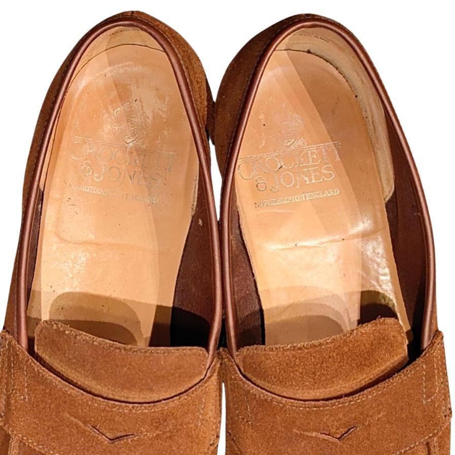 CROCKETT&JONES】クロケット&ジョーンズ ローファー スエード ブラウン