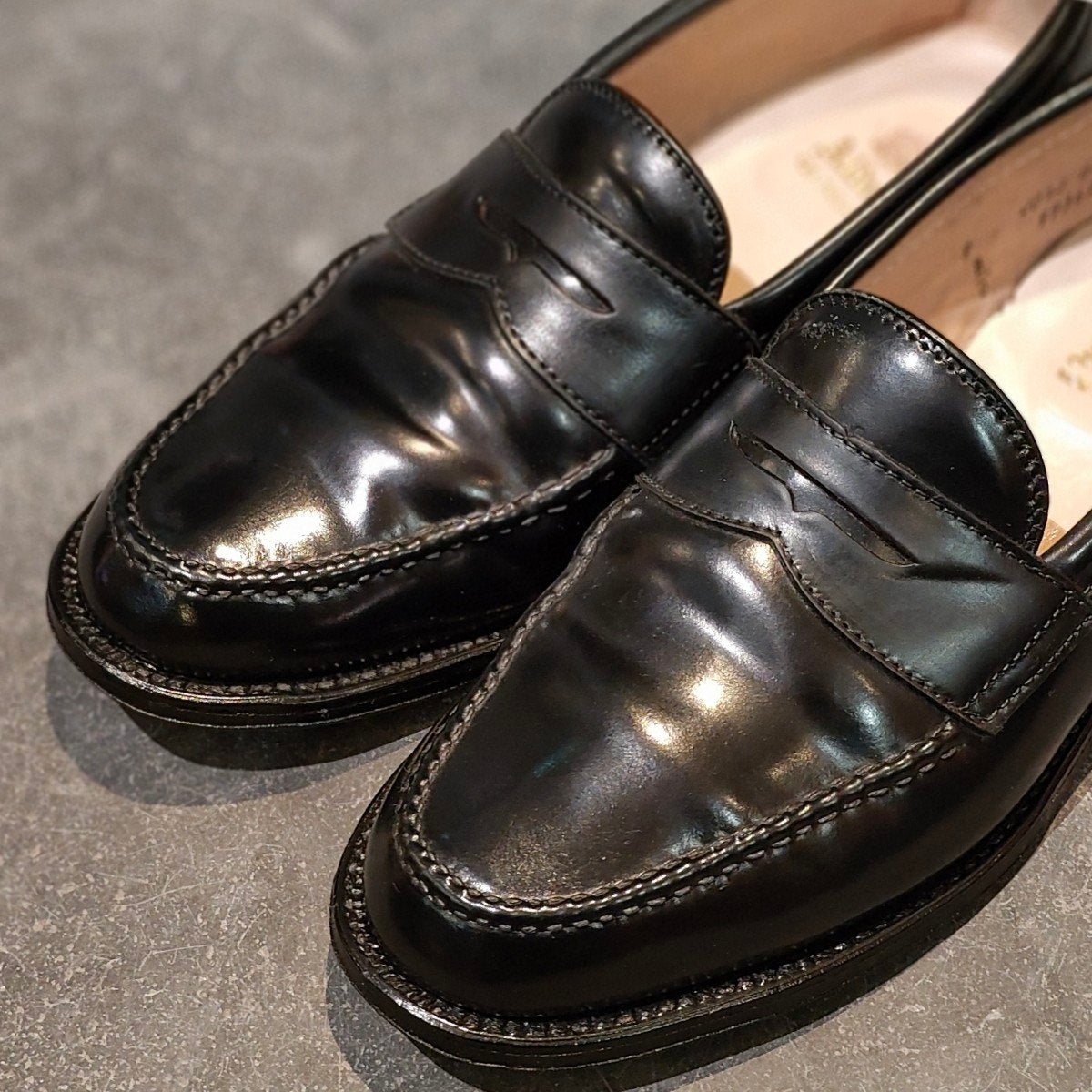 極美品【ALDEN】オールデン 99362 ペニーローファ コードバン ブラック