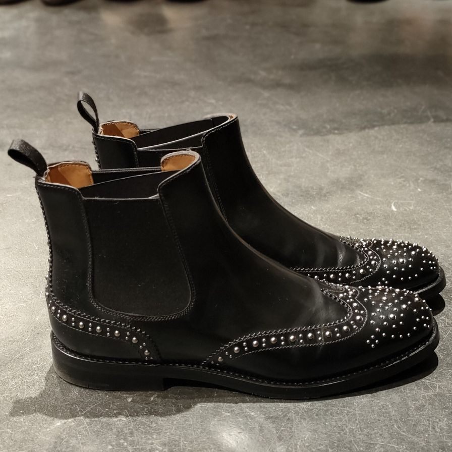 極美品【Church's】チャーチ ケッツビー サイドゴアブーツ スタッズ