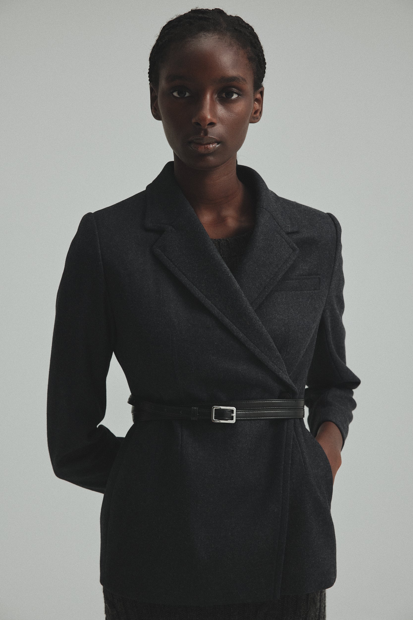 Waist shape Double breasted jacket – L'AUBE BLANC