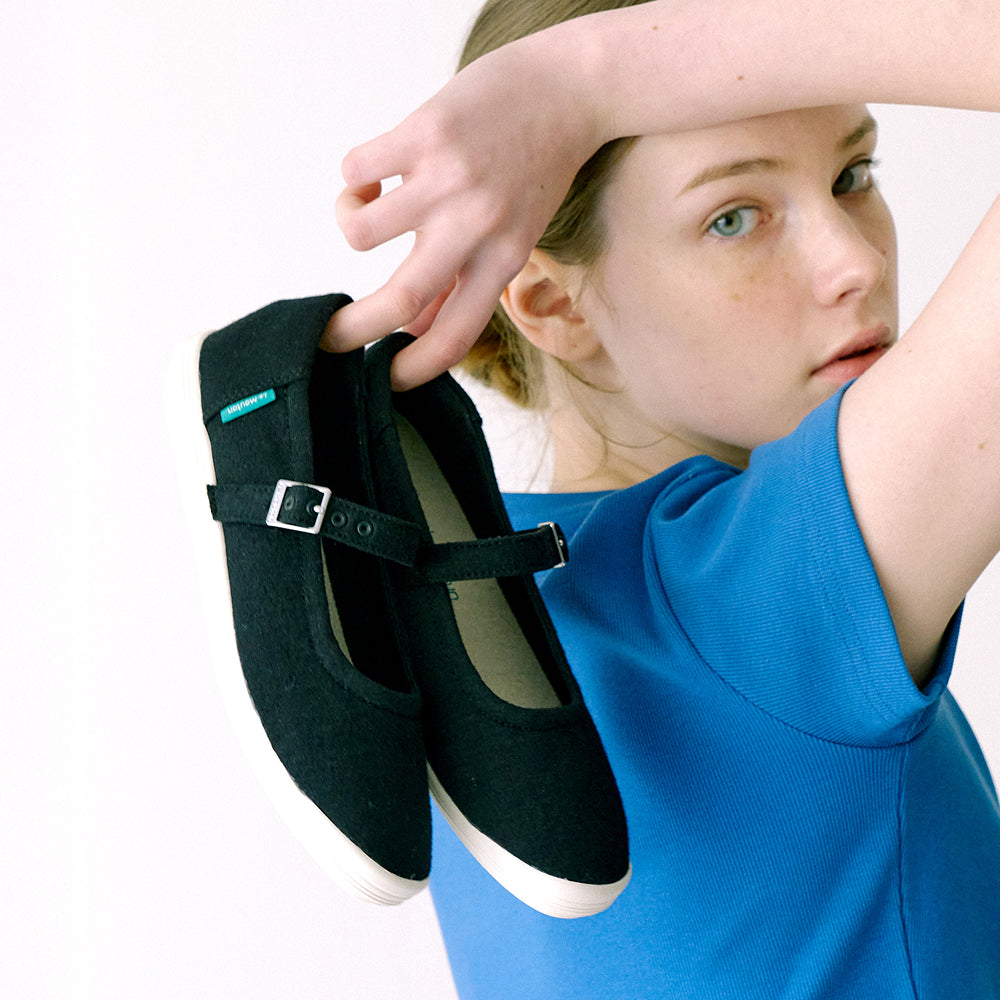 LeMouton ルムトン】履き心地のよいメリノウールフラットシューズ