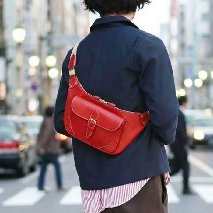 フロントポケットクロスボディバッグ｜PORCO ROSSO