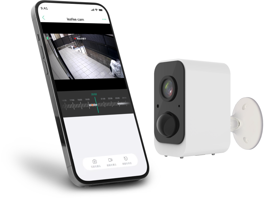屋外カメラ | スマートセルフセキュリティ・leafee (リーフィー)
