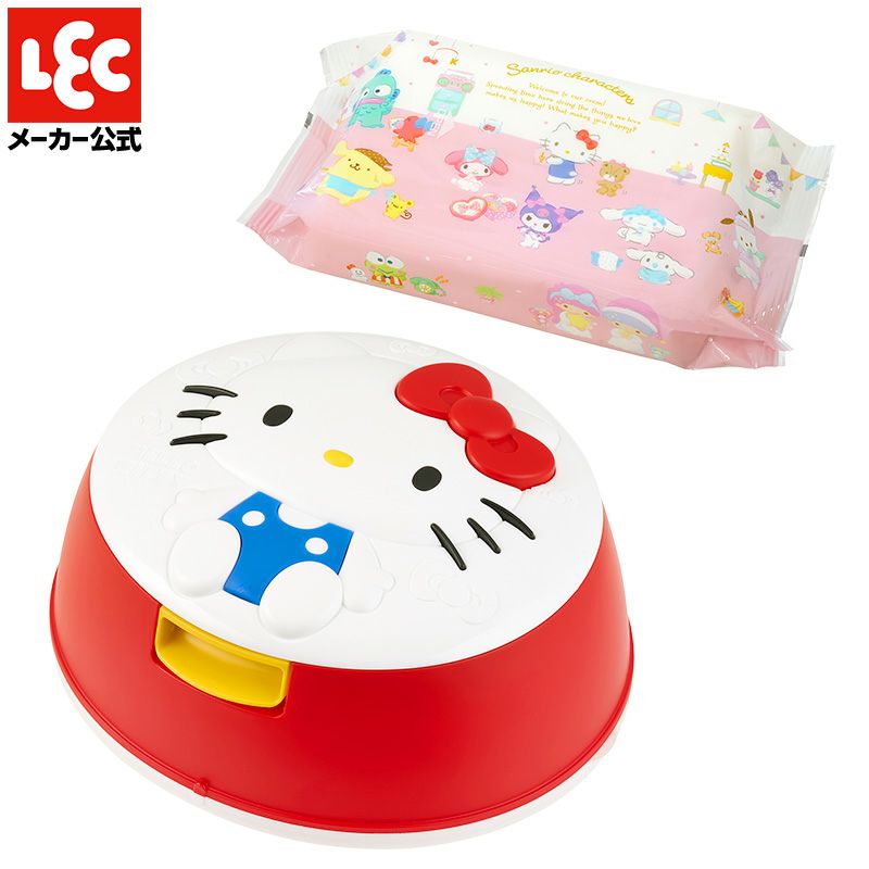 ハローキティ ウェットティッシュケース & 水99.9% ウェットティッシュ