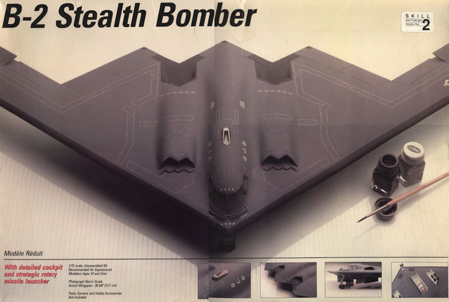 Northrop Grumman B-2A in 1/72 Testors – Leigh Edmonds little box