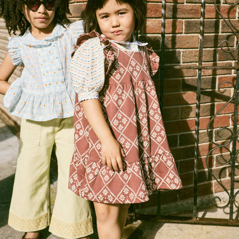 D1】Misha&Puff（ミーシャアンドパフ）2026SS RUFFLE SLEEVE DRESS