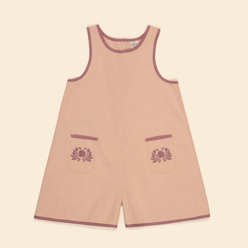 Apolina（アポリナ）2026SS VADA APRON PLAYSUIT - satin pink