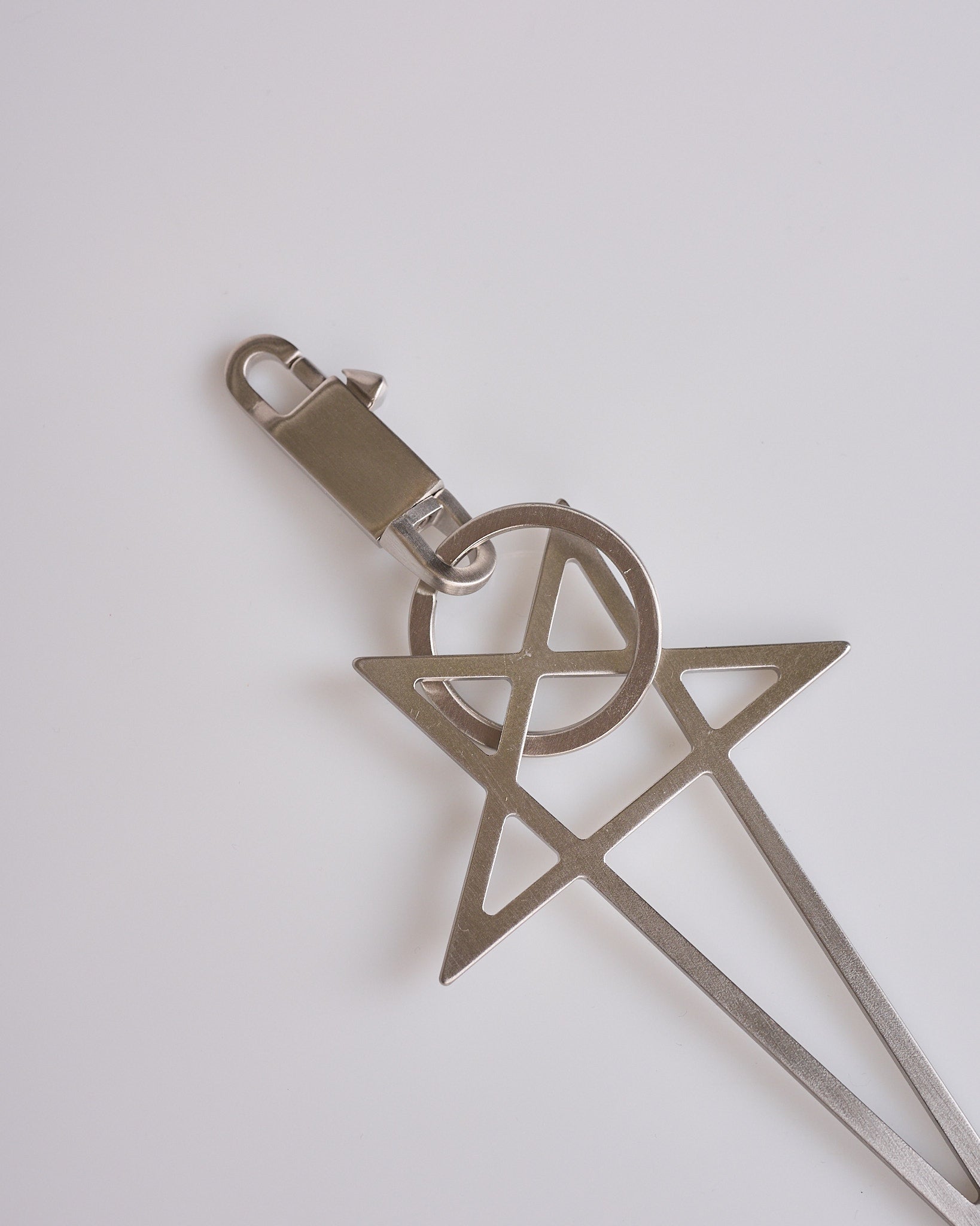 Rick Owens Big Pentagram Keychain Palladio – LESS 17