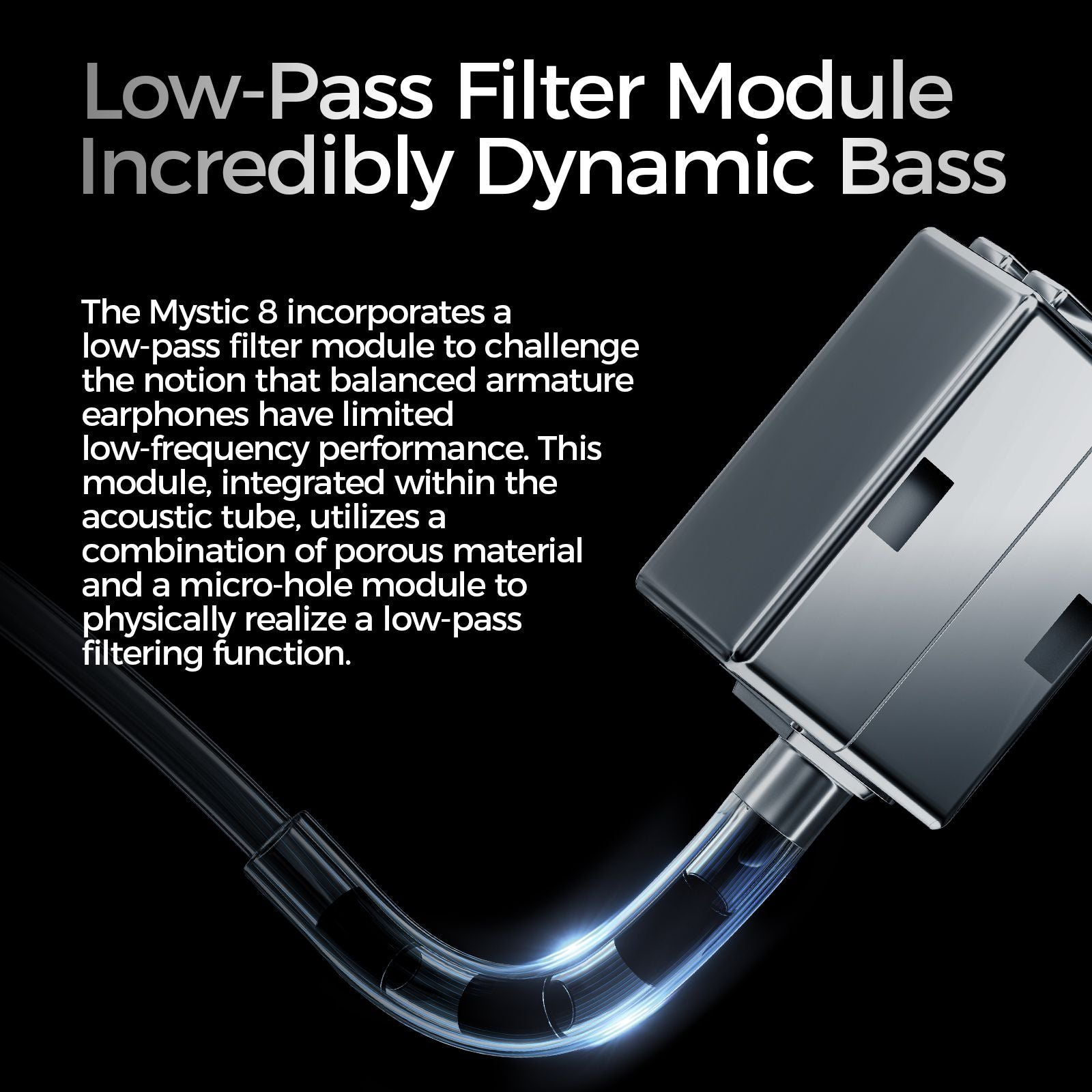 LETSHUOER Mystic 8 有線イヤホン, 8基BA型ドライバー搭載, 高忠実度