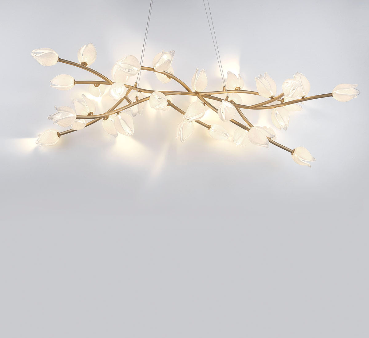 Dimmable 37 Light Oval LED Chandelier