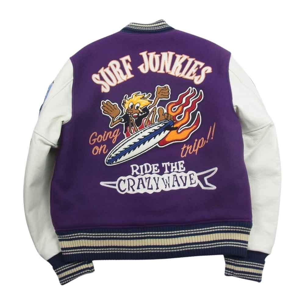 ホワイツビル サーフ ジャンキーズ スタジャン フルデコ 袖革 レア 40