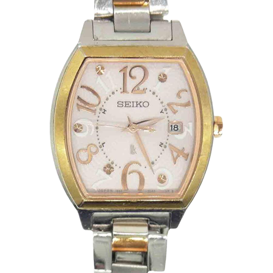 セイコー 1B22-0BB0 ルキア 電波ソーラー リストウォッチ 買取実績