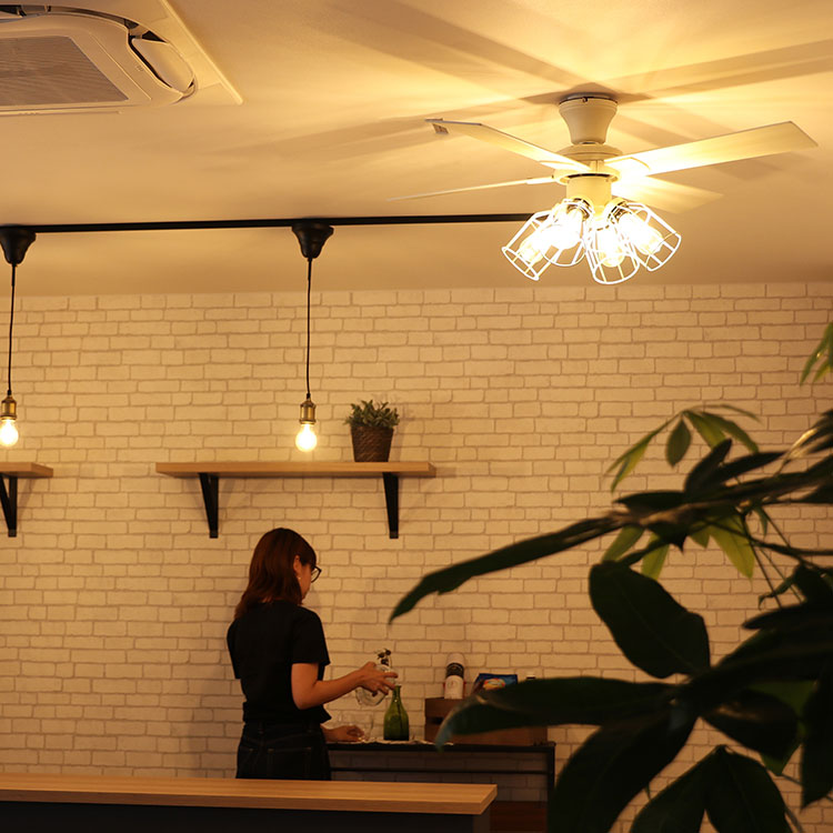 Modern Collection シーリングファン フィラメントLED付 JE-CF003