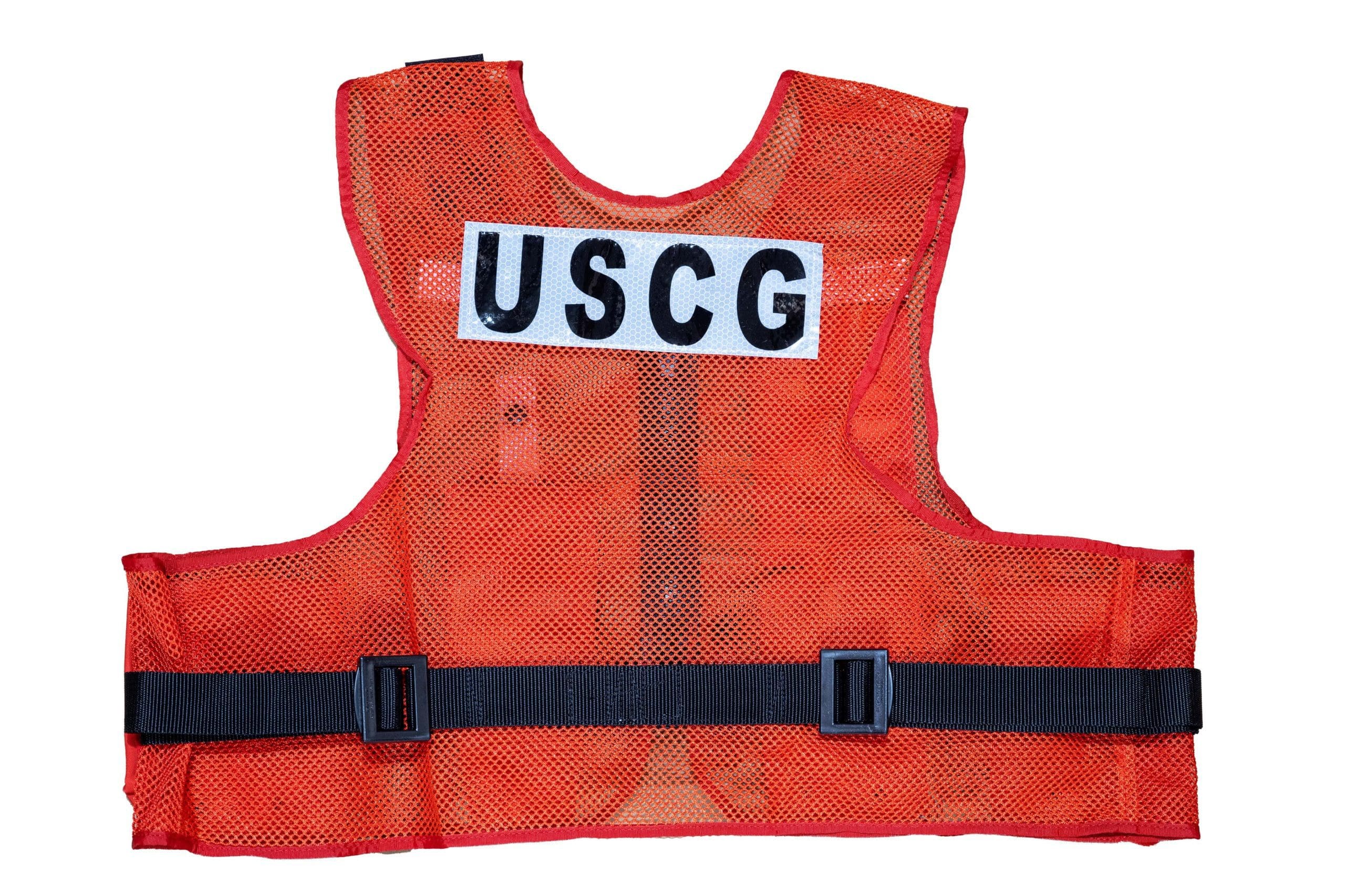 217-CG Boat Crew Survival Vest w/ Coast Guard Markings