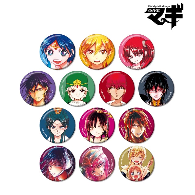 BOX】『マギ』トレーディングカラーイラスト缶バッジ : サンデー