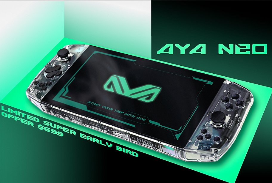AYA Neo Ryzen 4500U handheld gaming PC crowdfunding begins after