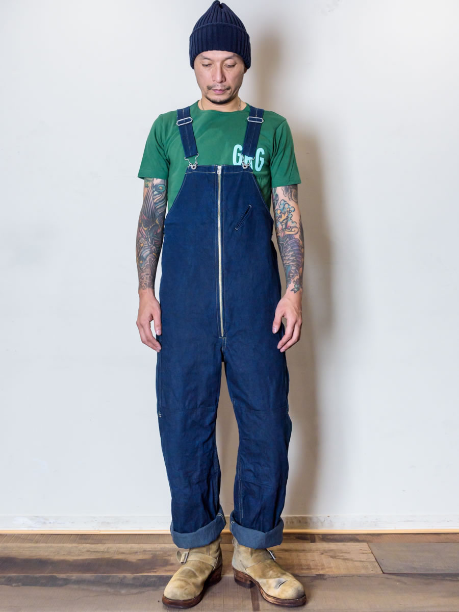 GERUGA(ゲルガ)】 UNION-ALL with APRON オーバーオール エプロン付属