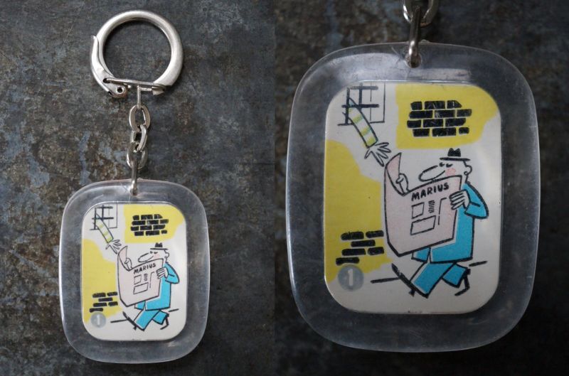 FRANCE antique BOURBON KEYRING MARiUS フランスヴィンテージ