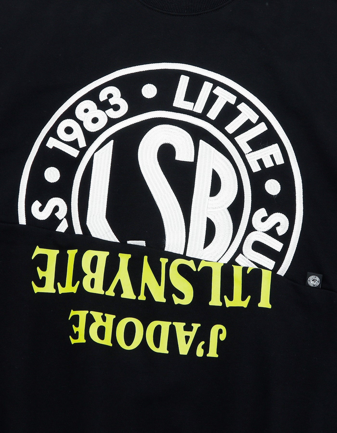 little sunny bite (リトルサニーバイト)logo sweat top / BLACK