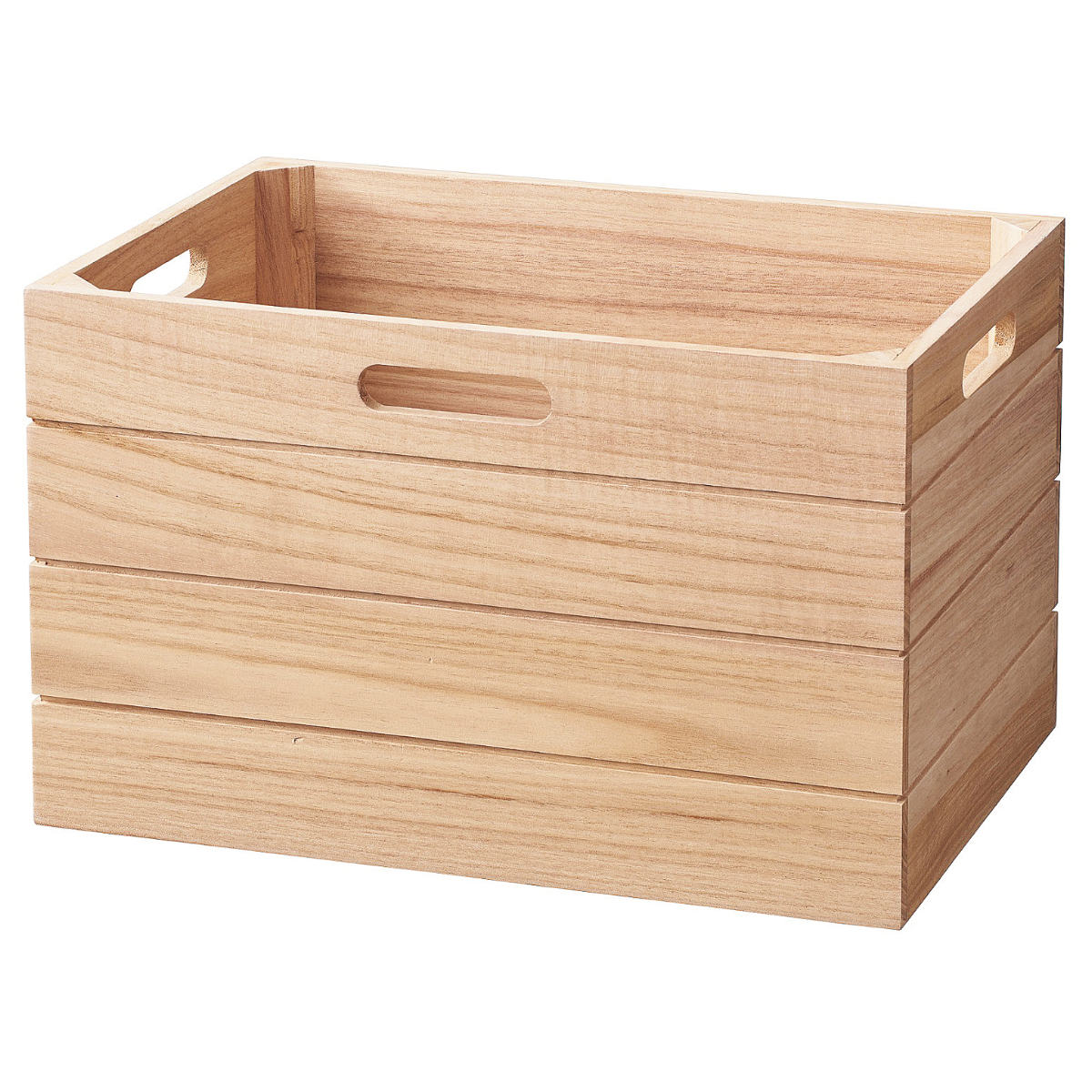 収納ボックス 積み重ね桐ボックス 深型 カラーボックス 木製 （ 幅38