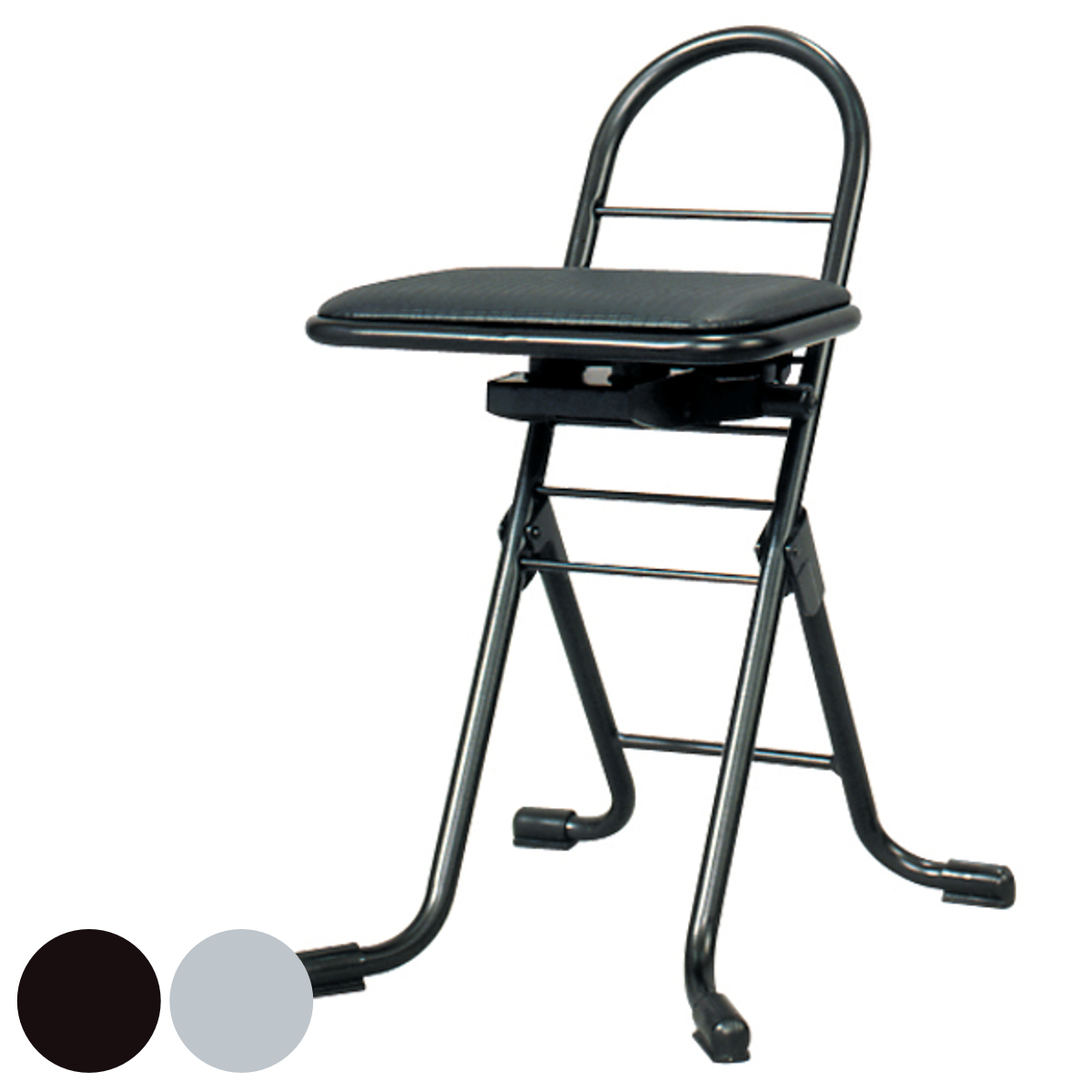 作業椅子 座面スイングタイプ 高さ調節 6段階調節 プロワークチェア