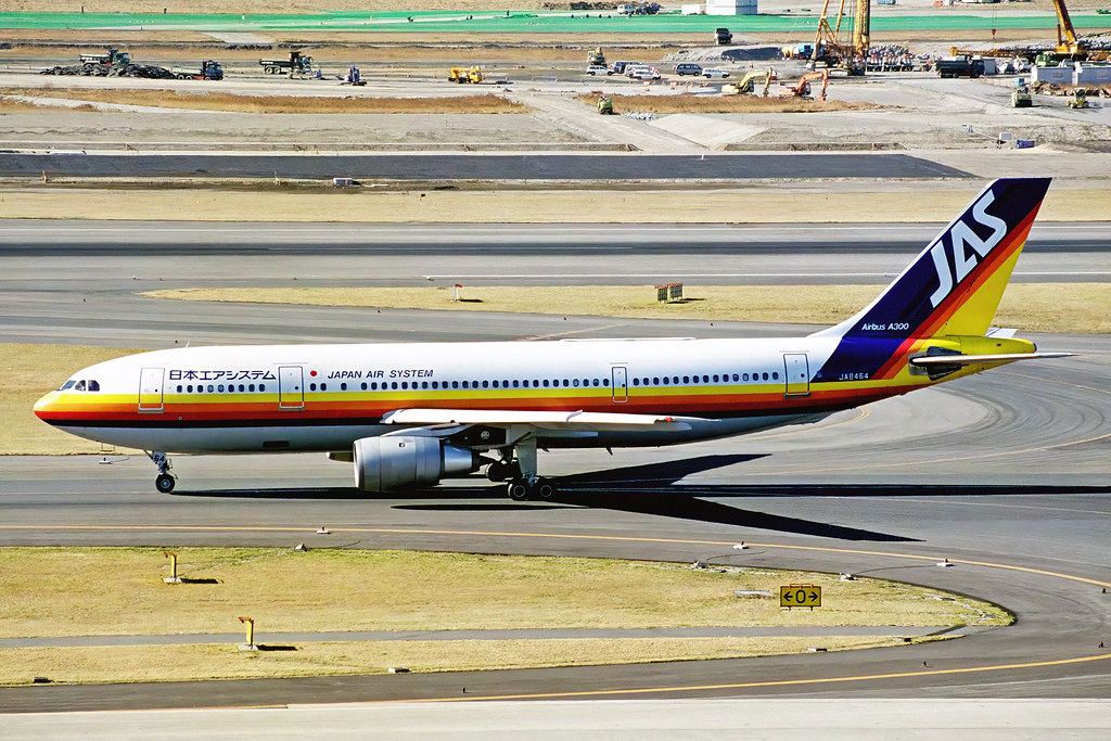 JA8464 Airbus A300B2K-3C JAS Japan Air System HND 13JAN99 | Flickr
