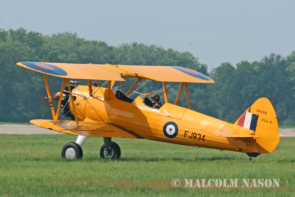 BOEING STEARMAN PT13 KAYDET N43GK as FJ934 RAF colours (25… | Flickr