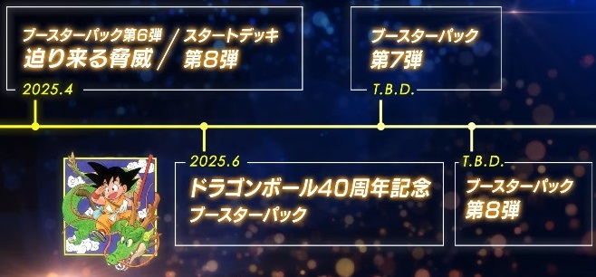 DBFW ドラゴンボール40周年記念ブースターパック 2025年6月発売予定