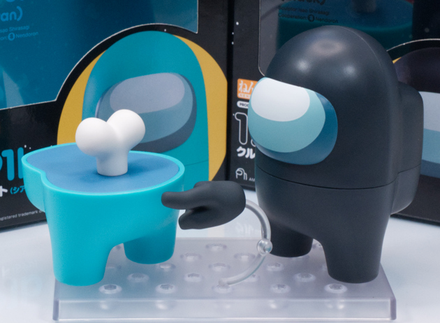 レビュー ねんどろいど Among Us クルーメイト（シアン）（黒