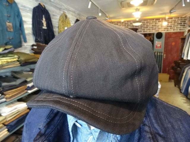 New！ FREEWHEELERS ”Dylan” CASQUETTE （BLACK H.B TWILL） : OLD