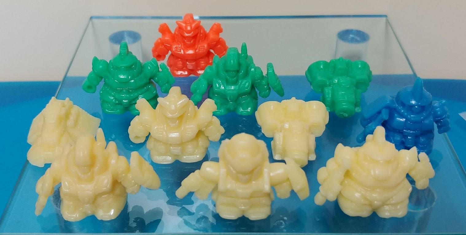 ガン消し レアカラー祭りとプチ改造祭り SDガンダム マーク17 疑似蓄光