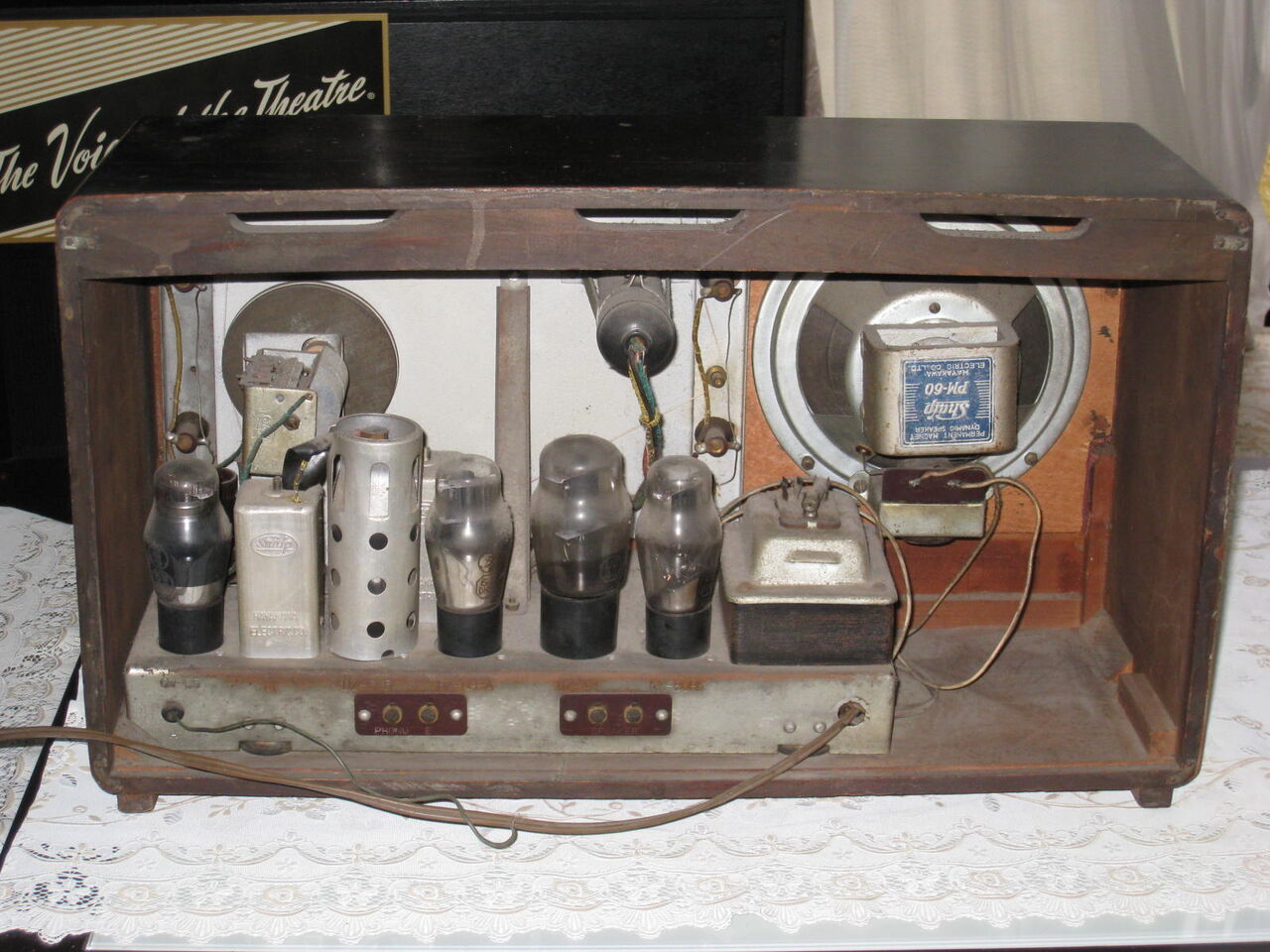 真空管ラジオ スーパーヘテロダイン受信機 AR-310型 シャープ 真空管